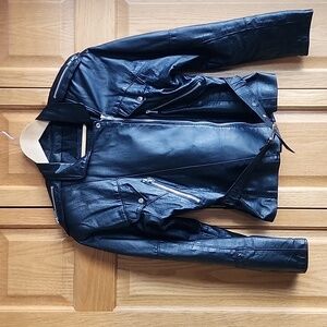 Vintage The Leather Ranch Moto Jacket Made In Canada